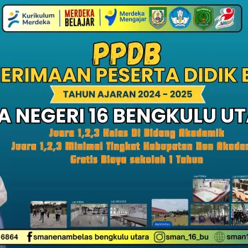 PPDB SMAN 16 BU Tahun Ajaran 2024/2025